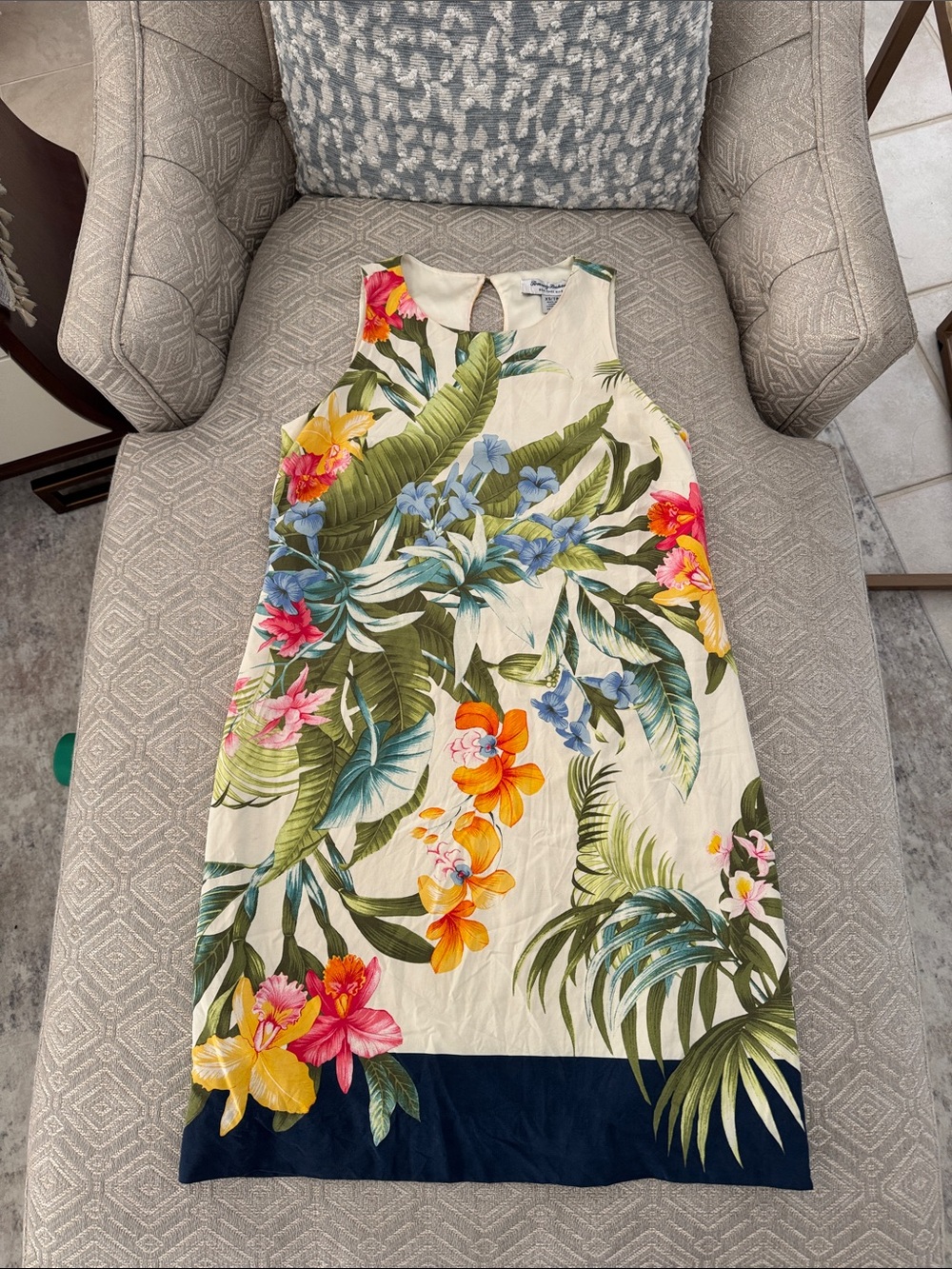 Tommy Bahama Tropical Floral Sleeveless Shift Dress Silk  - Multicolor